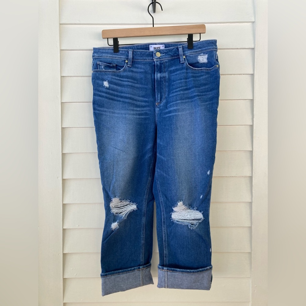 PAIGE | Cindy Ultra High-Rise Slim Ankle Jeans Size 32 - Picture 3 of 9
